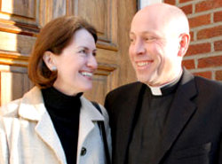 Father Tom McMichael and his wife Karin